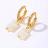 Boucles d'oreilles en pierre naturelle et cristal brut 3